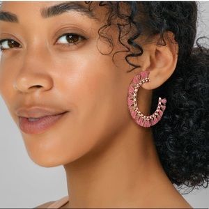 Kendra Scott Evie Gold Hoop Earrings In Pink